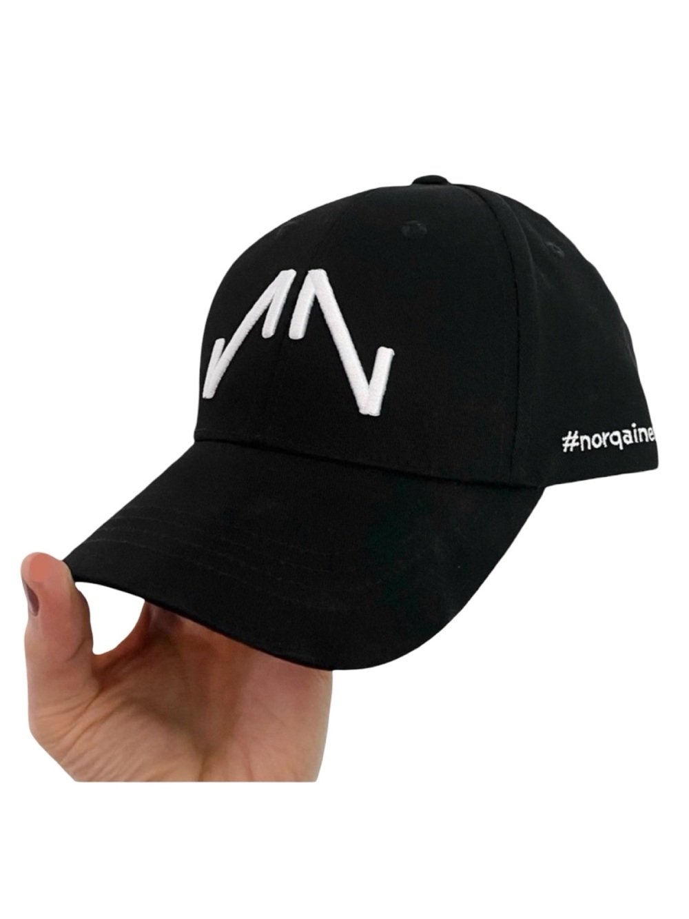 Norqain Hat Cap Mens Unisex One Size Black Adjustable Embroidered